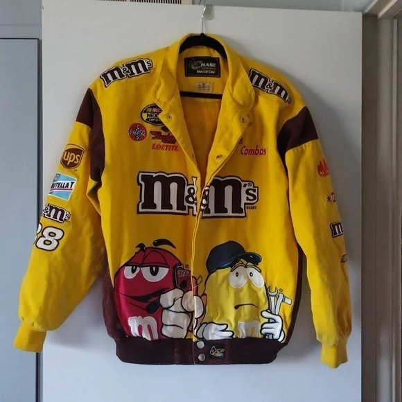 Chase Authentics Vintage Elliot Sadler NASCAR M&M's Jacket - Picture 1 of 10